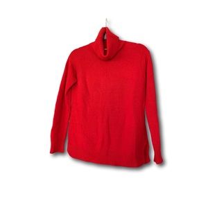Jcrew Red Turtleneck Sweater